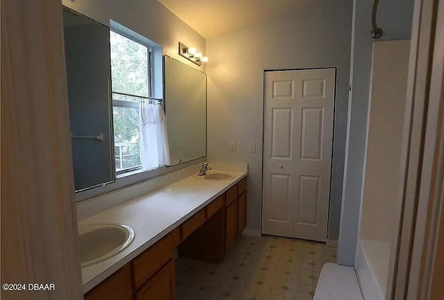 bathroom featuring vanity