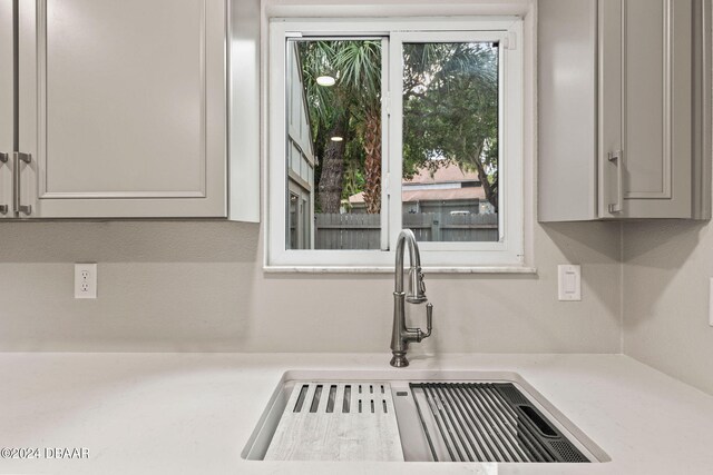 interior details featuring sink