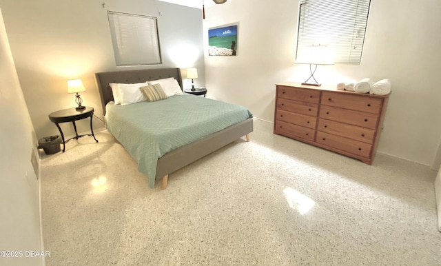 bedroom with baseboards