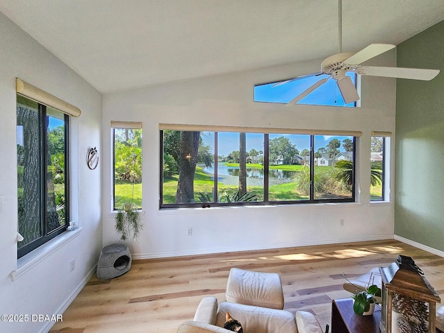 900 Smokerise Blvd, Port Orange, FL 32127 - sunroom / solarium featuring vaulted ceiling and a water view