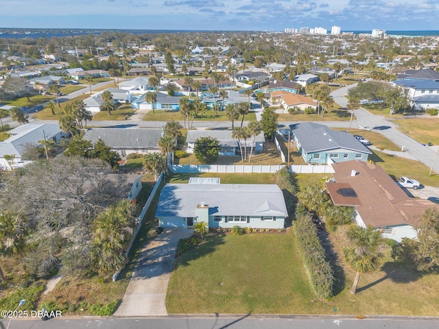 aerial view featuring a residential view