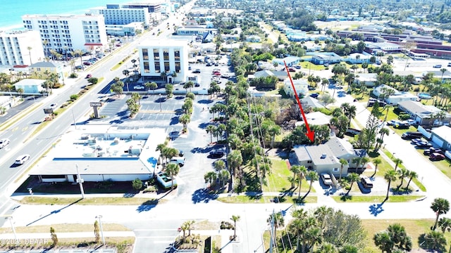 birds eye view of property featuring a view of city