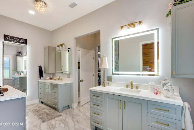 bathroom featuring vanity