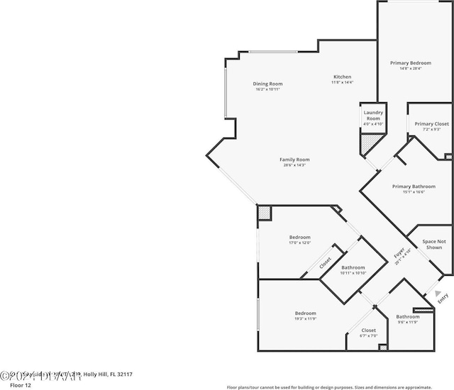 231 Riverside Dr Unit 1209-1, Daytona Beach, FL 32117 - room layout