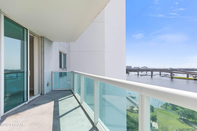 231 Riverside Dr Unit 1209-1, Daytona Beach, FL 32117 - balcony featuring a water view