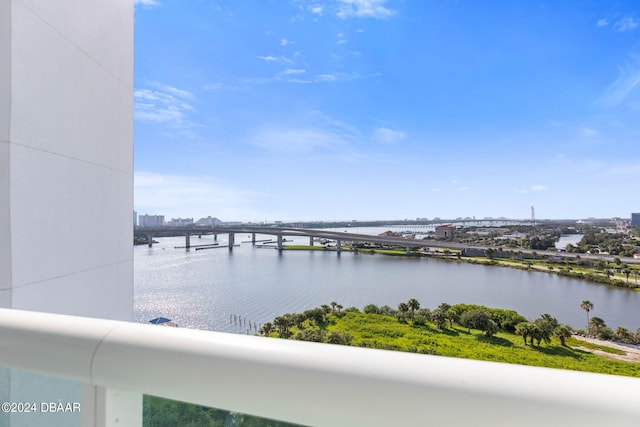 231 Riverside Dr Unit 1209-1, Daytona Beach, FL 32117 - water view featuring a notable bridge