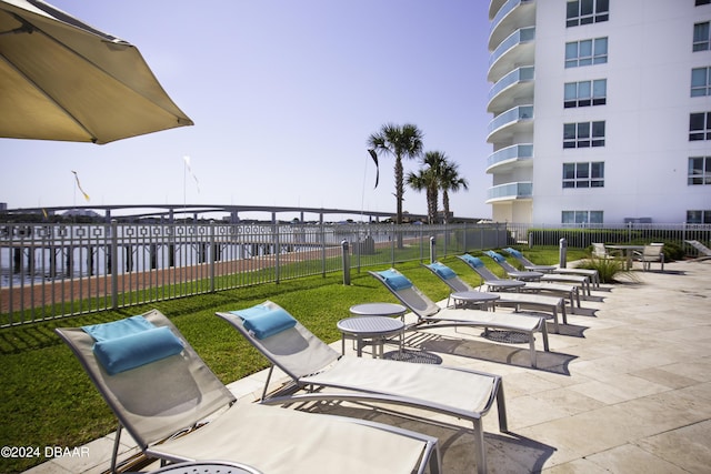 231 Riverside Dr Unit 1209-1, Daytona Beach, FL 32117 - view of patio
