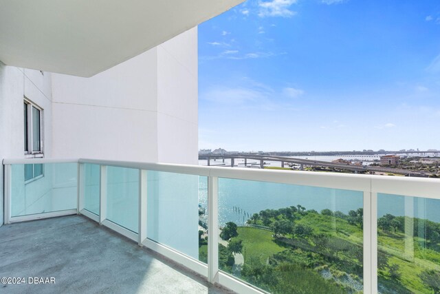 231 Riverside Dr Unit 1209-1, Daytona Beach, FL 32117 - balcony featuring a water view