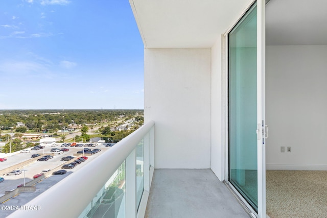 view of balcony