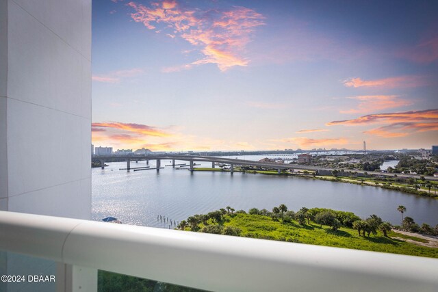 231 Riverside Dr Unit 1209-1, Daytona Beach, FL 32117 - water view featuring a notable bridge