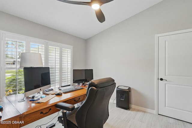 70 Esperanto Dr, Palm Coast, FL 32164 - office space with ceiling fan and baseboards