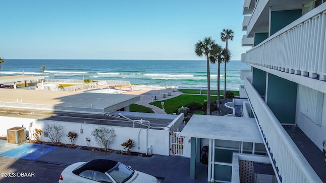 property view of water with a view of the beach