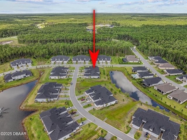 136 Longridge Ln, Ormond Beach, FL 32174 - aerial view of property's location featuring a heavily wooded area, a nearby body of water, and nearby suburban area