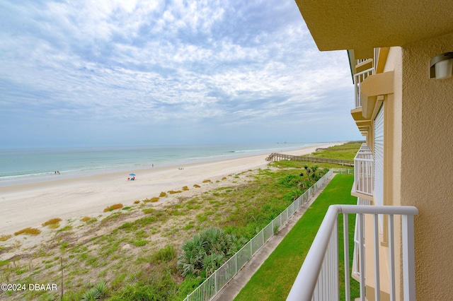 water view with a beach view