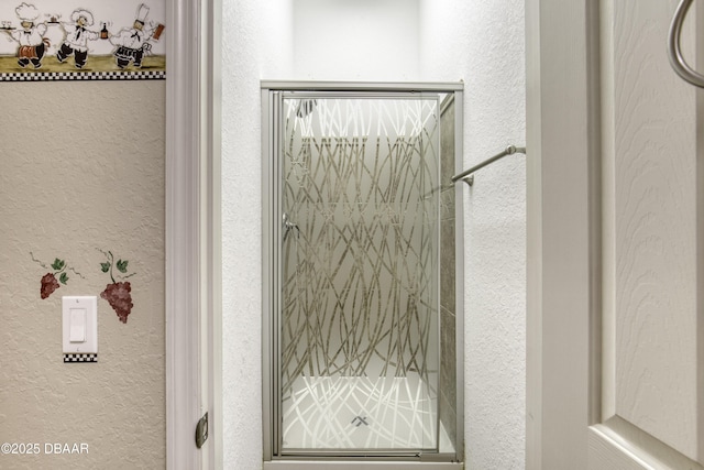 3 Indian Springs Dr, Ormond Beach, FL 32174 - bathroom view of a textured wall and walk in shower