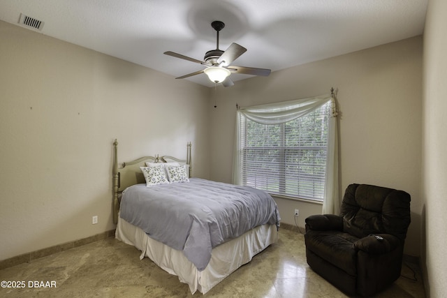 3 Indian Springs Dr, Ormond Beach, FL 32174 - bedroom with baseboards and ceiling fan