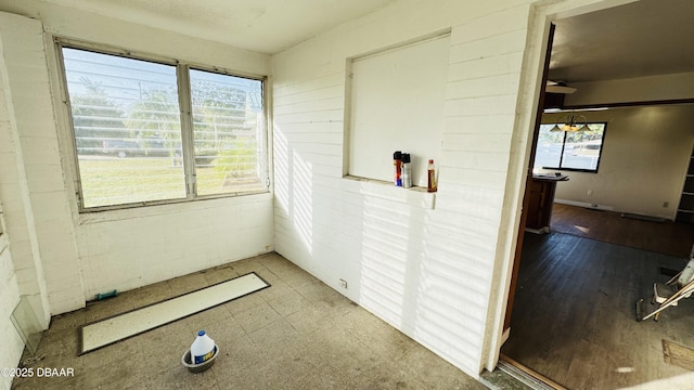 interior space with wood finished floors