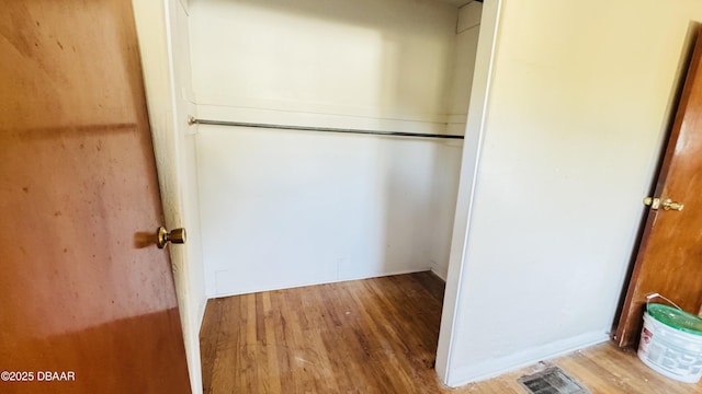 closet featuring visible vents