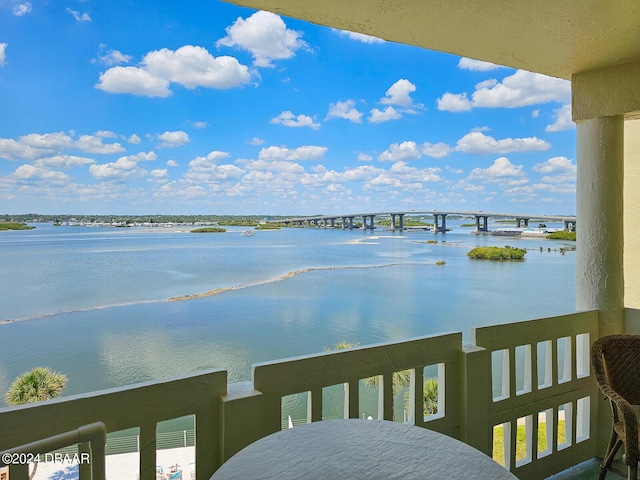 3606 S Peninsula Dr Unit 614, Port Orange, FL 32127 - water view featuring a notable bridge