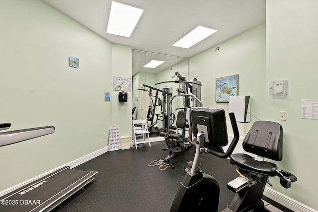 view of exercise room