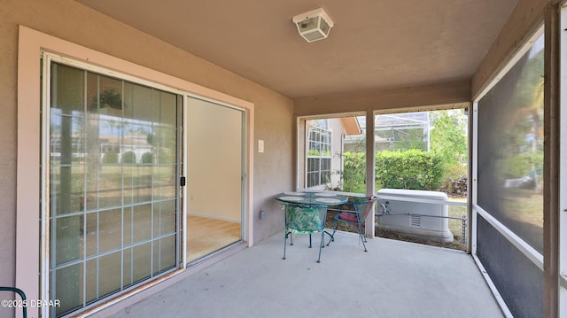sunroom with visible vents