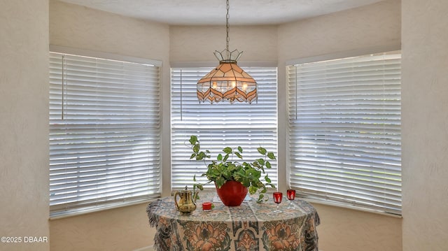 view of dining area