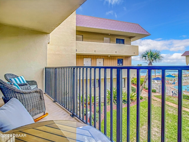 view of balcony