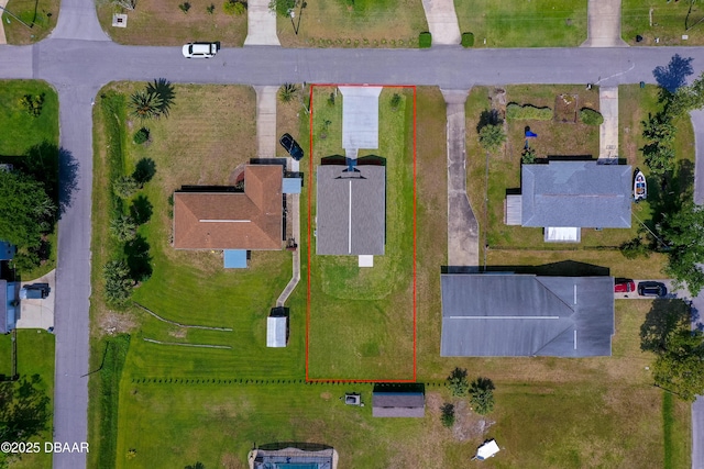 707 Hamilton St, New Smyrna Beach, FL 32168 - aerial overview of property's location with property boundaries highlighted