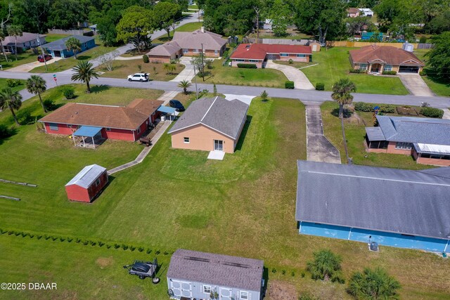 707 Hamilton St, New Smyrna Beach, FL 32168 - aerial perspective of suburban area