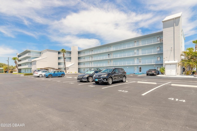 exterior space with uncovered parking