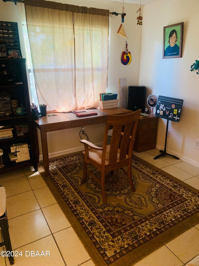 dining room featuring tile patterned floors