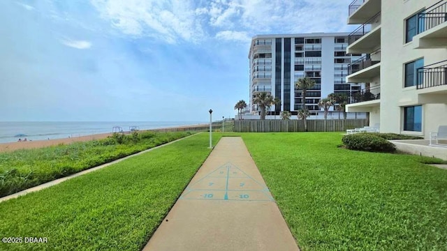 1275 Ocean Shore Blvd Unit 206, Ormond Beach, FL 32176 - surrounding community featuring a water view and shuffleboard