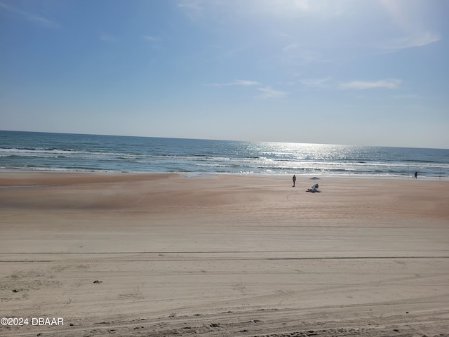 property view of water with a view of the beach