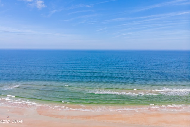 property view of water with a view of the beach