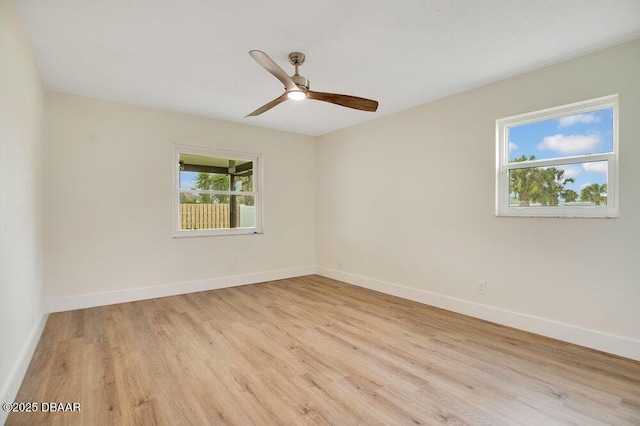 4 Sea Hawk Dr, Ormond Beach, FL 32176 - empty room featuring light wood-style floors and ceiling fan