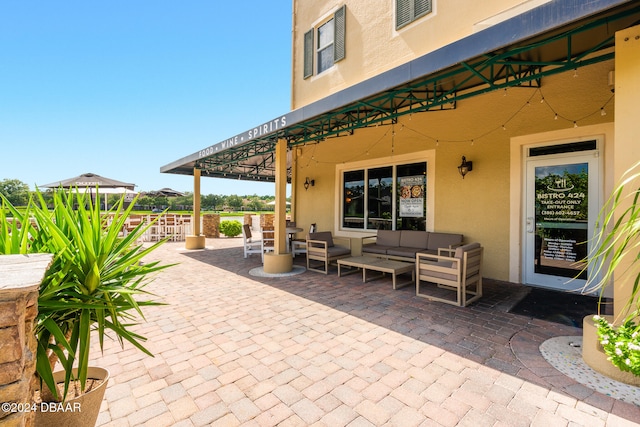 view of patio / terrace with an outdoor hangout area