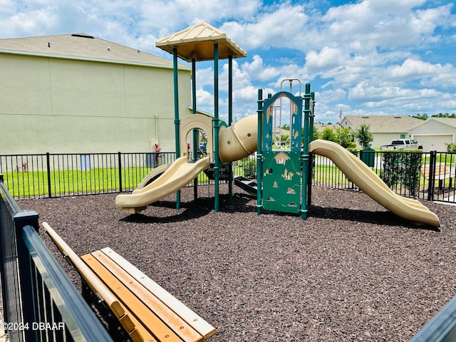 view of jungle gym