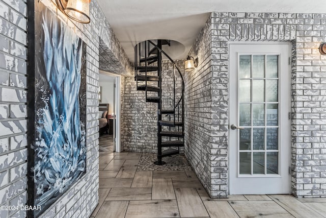 1127 Indigo Rd, Ormond Beach, FL 32174 - interior space with brick wall