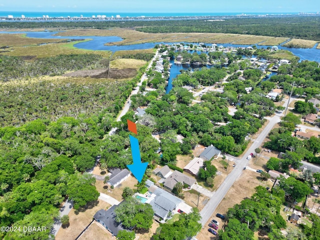 1127 Indigo Rd, Ormond Beach, FL 32174 - drone / aerial view with a residential view and a water view