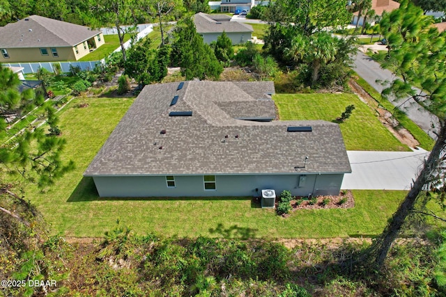 aerial view of residential area