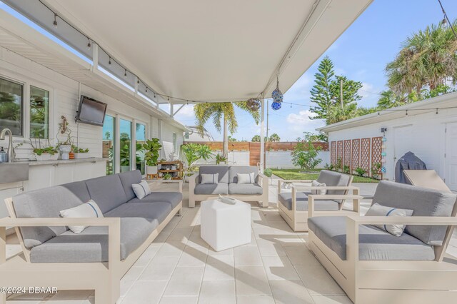 view of patio / terrace featuring outdoor lounge area