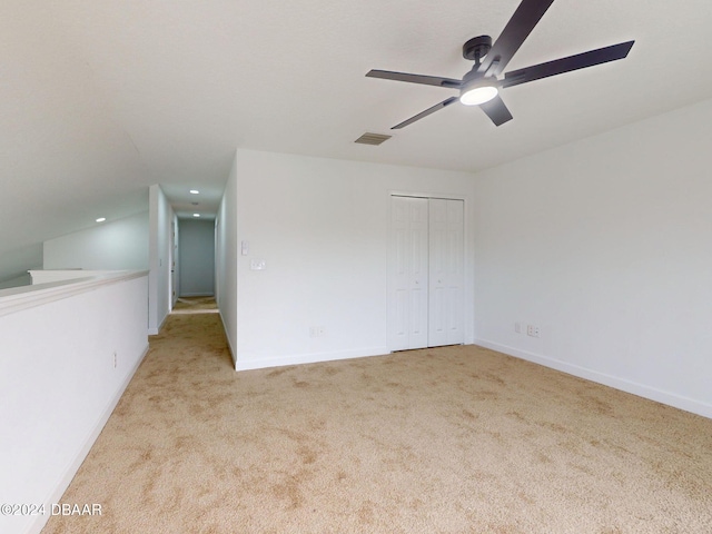 5336 Georgia Peach Ave, Port Orange, FL 32128 - unfurnished bedroom with carpet flooring, a closet, baseboards, and recessed lighting