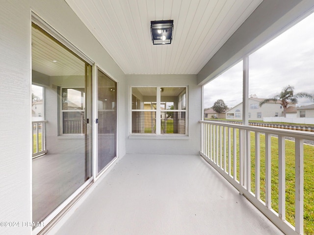5336 Georgia Peach Ave, Port Orange, FL 32128 - unfurnished sunroom featuring healthy amount of natural light and wood ceiling