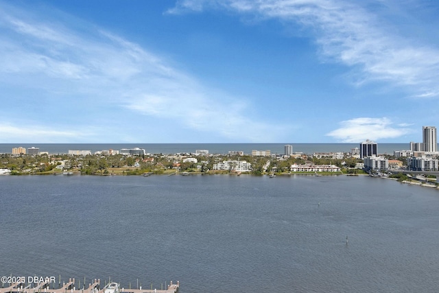 231 Riverside Dr Unit 1801, Daytona Beach, FL 32117 - property view of water featuring a view of city