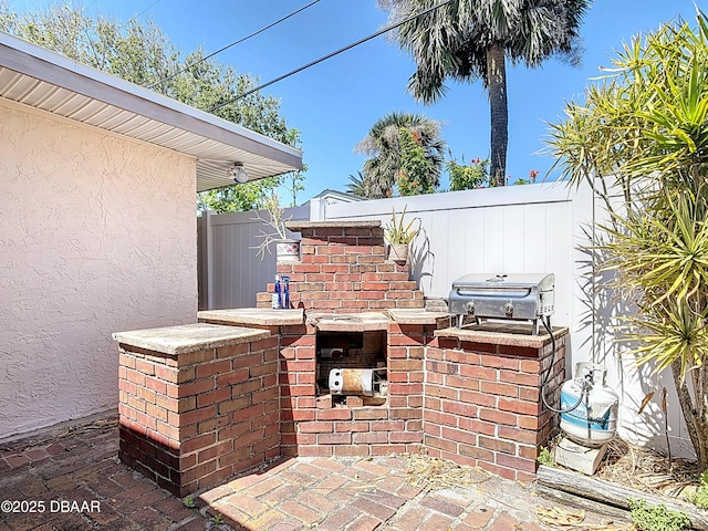 413 Frances Ter, Daytona Beach, FL 32118 - view of patio with area for grilling