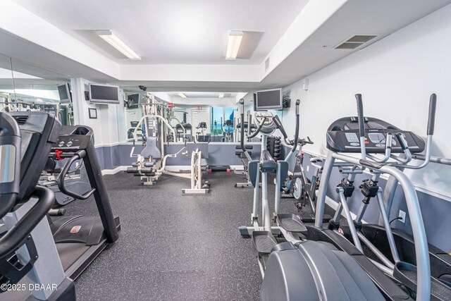 view of exercise room