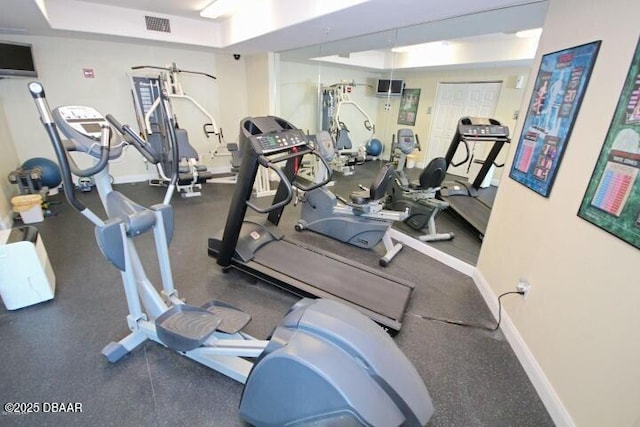 view of exercise room