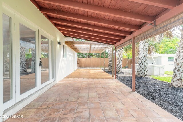 view of patio / terrace with french doors