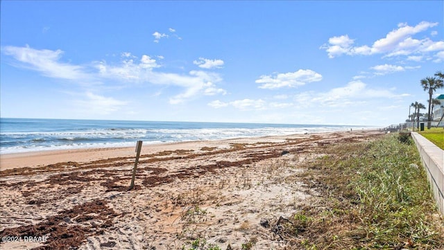 property view of water with a view of the beach