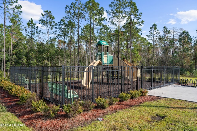 view of jungle gym